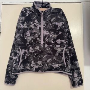 The North Face Women’s Gray/Black/Lavendar Patterned Pullover